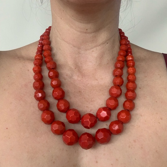 Beaded necklace with two strands - Picture 5 of 6